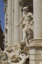 Palazzo Poli, also Palazzo Conti, Trevi Fountain, Fontana di Trevi, Rome, Italy, Europe