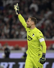 Goalkeeper Oliver Baumann TSG 1899 Hoffenheim (01) Gesture Gesture MHPArena, MHP Arena Stuttgart,