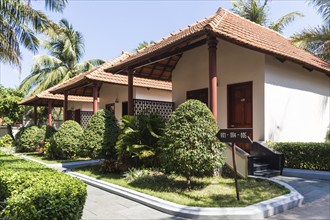 Small tropical hotel in Vietnam with garden