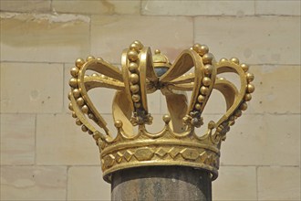 Golden royal crown as a memorial to the Prussian era after 1815, arts and crafts, jewellery,