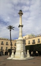 Monument memorial in Plaza Vieja, Plaza de la Constitucion, City of Almeria, Spain, Europe