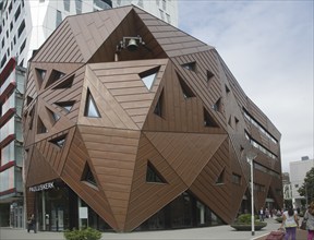 Modern architecture Nieuwe Pauluskerk, Rotterdam, Netherlands, opened June 2013 designed by British