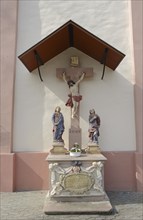 Jesus cross, St Nazarius parish church, Lorsch, Hesse, Germany, Europe