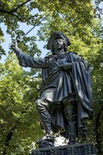 Monument to Elector Maximilian II. Emanuel of Bavaria, bronze statue by sculptor Friedrich Brugger,