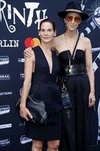 Bibiana Beglau and Esther Perbrandt at the opening of the Tim Burton exhibition at the Radsetzerei