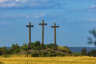 The Three Crosses near Freiberg, Saxony. According to legend, three Freiberg councillors were