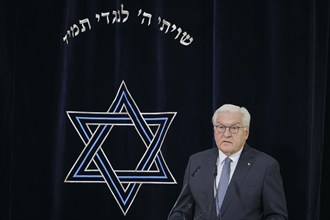 Federal President Frank-Walter Steinmeier attends the inauguration of the synagogue centre in