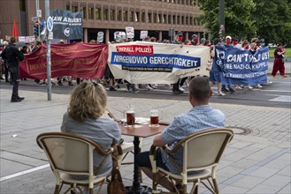 Police operation at a demonstration against the planned assembly law in North Rhine-Westphalia, in