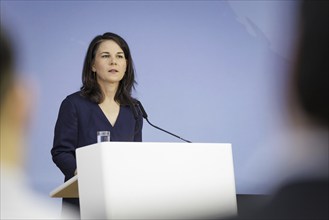 Annalena Bärbock (Alliance 90/The Greens), Federal Foreign Minister, recorded during a book