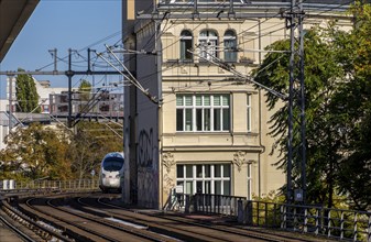 Tiergarten S-Bahn station with local and long-distance trains, Berlin, Germany, Europe