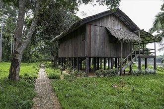 Chalet at Doli Lodge on the Sangha River, Bayanga, Sangha-Mbaéré Prefecture, Central African