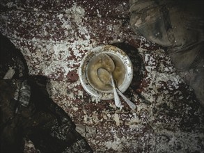 Cell in the basement of the police station. After the occupation of the city by the Russian army,