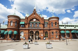 Railway station in Borås, Västra Götalands län, Sweden, Europe