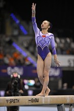 Qiyuan Qiu CHN balance beam, gymnastics, artistic gymnastics, gymnasts, woman, EnBW DTB-Pokal,