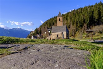 St. Kathrein Church, Hafling, Meran, South Tyrol, Italy, Europe