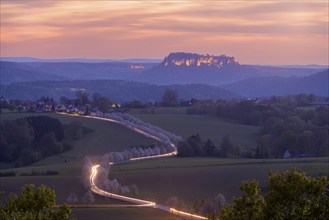 Spring in Saxon Switzerland, Altendorf, Saxony, Germany, Europe