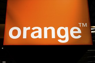 Orange Telecommunication, Logo at the exhibition stand, MWC Mobile World Congress 2024, Barcelona,