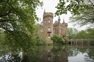 Schloss Moyland, moated castle, museum of modern art, Bedburg-Hau, Lower Rhine, North