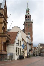 Old town with town hall, Leer, East Frisia, Lower Saxony, Germany, Europe