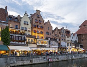 Motlawa River waterfront, Gdansk, Gdansk, Poland, Europe