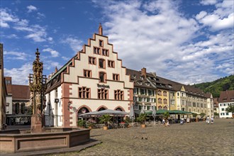 Kornhaus and Münsterplatz, Freiburg im Breisgau, Black Forest, Baden-Württemberg, Germany, Europe