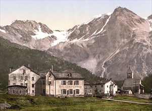 St. Gertraud in Sulden and the Suldenspitze, formerly Austria-Hungary, today South Tyrol, Italy,