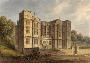 South West View of Fountains Hall, near the Abbey, Yorkshire, belonging to Miss Larvience of