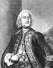 Carl Heinrich Graun (1701-1759), tenor singer and composer of operas and arias, conductor of the