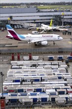 Düsseldorf Airport, Unit Load Devices, ULD, containers for baggage and freight for narrow-body and