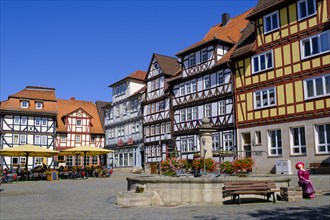 Market square, Allendorf district, Bad Sooden-Allendorf, Werratal, Werra-Meißner district, Hesse,