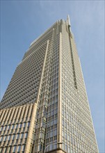 Low-angle view of Vietcombank Tower, Saigon, Ho Chi Minh City, Vietnam, Asia