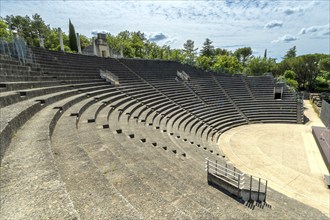 Vaison-la-Romaine. Ancient theater of archaeological site of Puymin. Vaucluse. Provence-Alpes-Côte