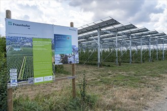 Agri-photovoltaic test plant, an apple orchard with two different systems of PV modules was roofed