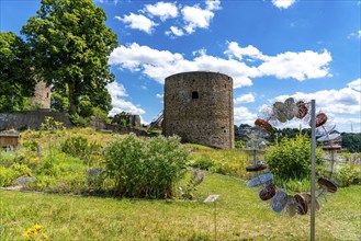 The hilltop castle of Blankenberg, near Hennef, above the Siegschleife near the district of