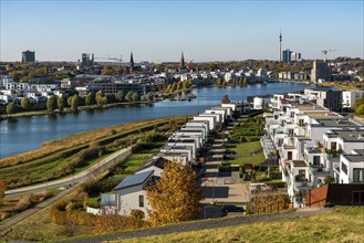 The Phoenix Lake in Dortmund's Hörde district, an artificial lake on the former Phoenix-Ost