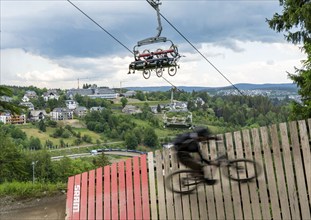 Bikepark Winterberg, on the Kappe mountain, 11 mountain bike downhill trails, in all levels of