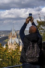 Drachenburg Castle, on the Drachenfels, a mountain in the Siebengebirge on the Rhine between Bad