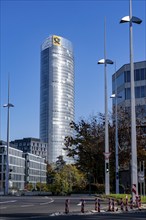 The Posttower, Deutsche Post Group headquarters, high-rise building in Bonn, Helmut-Schmidt-Platz,