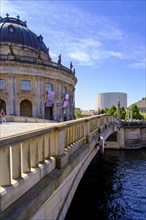 Bode Museum on the Spree from the Monbijou Bridge, Museum Island, Berlin, Germany, Europe