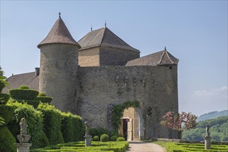 Castle of Berze or fortress of Berze le Chatel, village of Berze le Chatel, department of Saone et