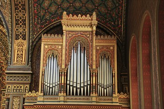 Interior view, Spanish Synagogue in the Josefstadt district of Prague, Czech Republic, Europe