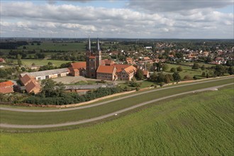 Jerichow Monastery, considered the oldest brick building in northern Germany, located on the