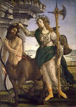 Pallas and the Centaur (1480-1485), Pallas And The Centaur, Painting by Sandro Botticelli (1 March