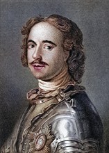 Peter the Great or Peter I. 1672-1725, Tsar of Russia 1682-1725, Historical, digitally restored