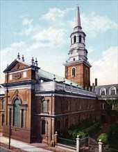 Christ Church, Philadelphia, Pennsylvania, United States, 1890, Historic, digitally restored