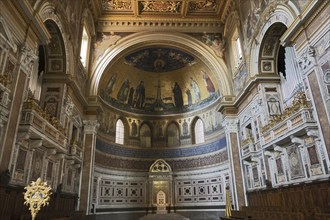 Cathedra of the Pope as Bishop of Rome, apse of the Basilica, Lateran Basilica, Basilica San