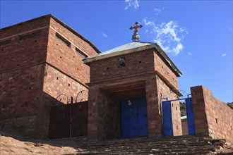 Abraha Atsbeha rock church, Abreha wa Atsbeha monastery, Ethiopia, Africa