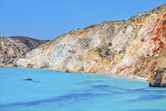 Fyriplaka beach, Milos Island, Cyclades Islands, Greece, Europe