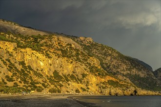 The beach of Sougia in the south of Crete, Greece, Europe