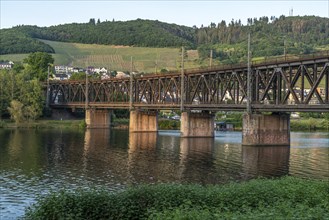 Double-decker bridge Alf-Bullay, Zell, Rhineland-Palatinate, Germany, Europe